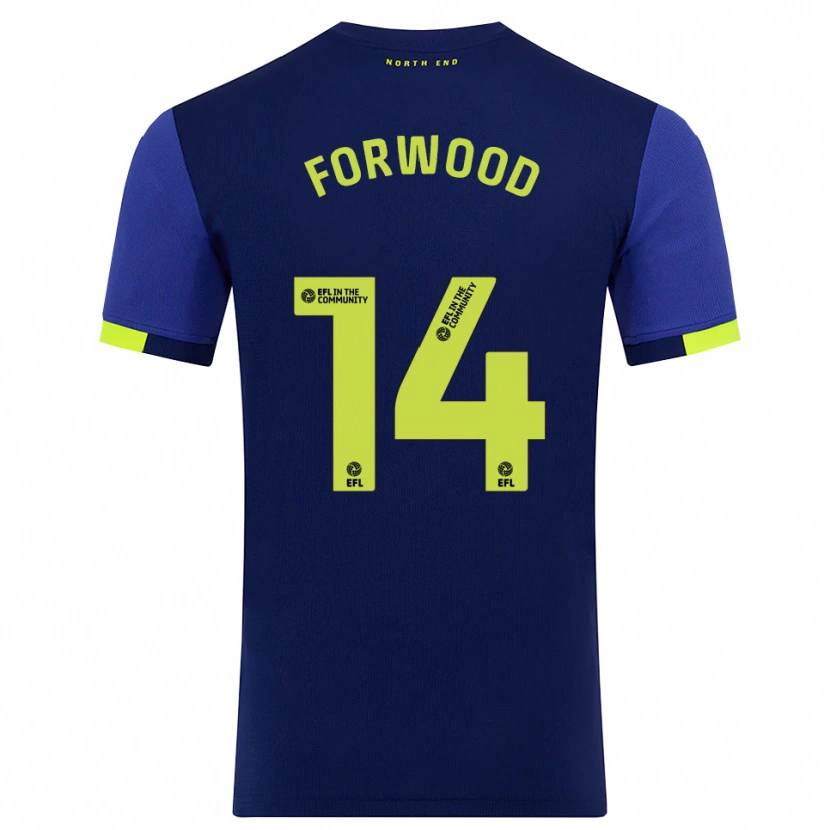 Danxen Damen Charlie Forwood #14 Marine Gelb Auswärtstrikot Trikot 2025/26 T-Shirt Österreich