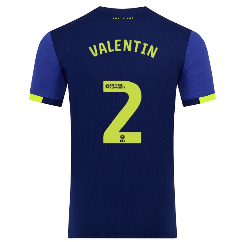 Danxen Damen Pol Valentín #2 Marine Gelb Auswärtstrikot Trikot 2025/26 T-Shirt Österreich