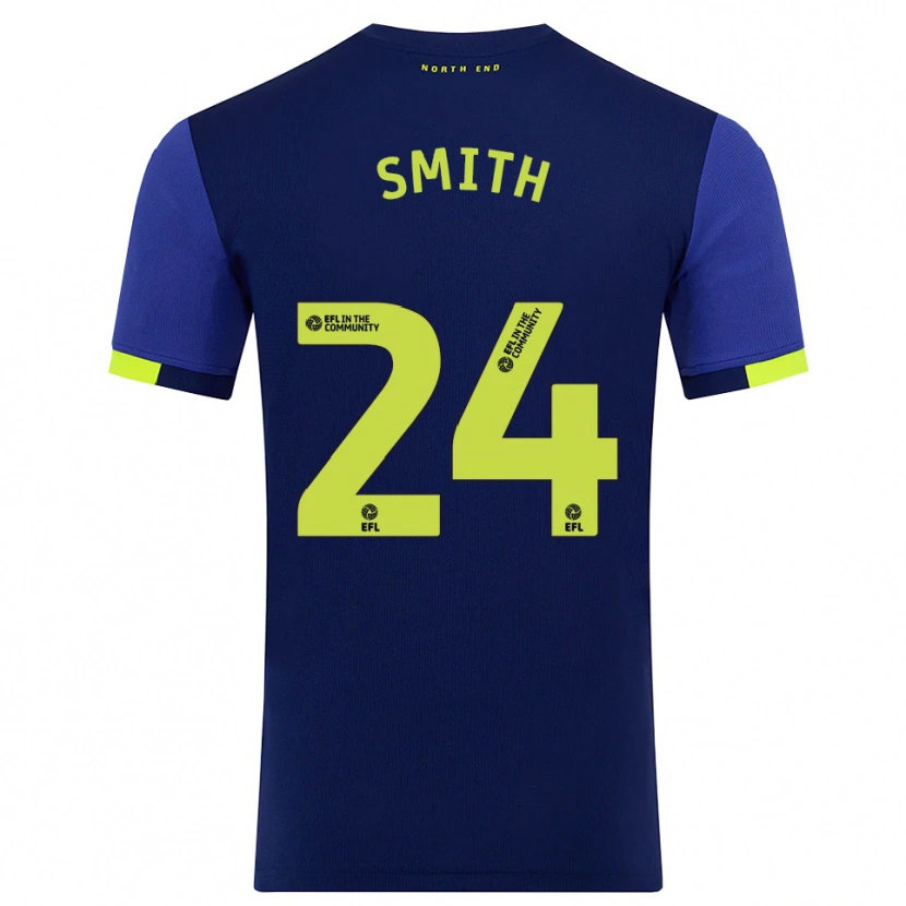 Danxen Damen Michael Smith #24 Marine Gelb Auswärtstrikot Trikot 2025/26 T-Shirt Österreich