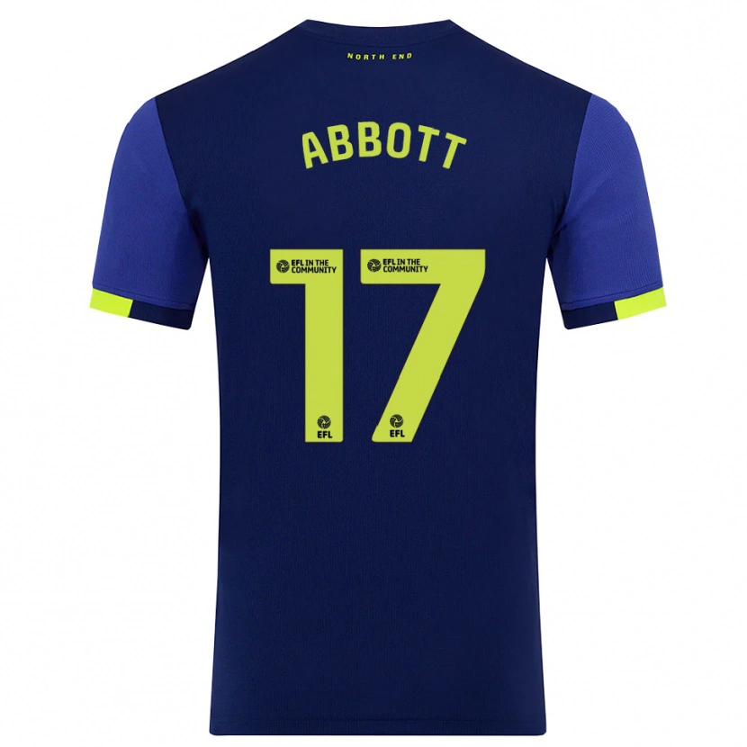 Danxen Damen Becky Abbott #17 Marine Gelb Auswärtstrikot Trikot 2025/26 T-Shirt Österreich