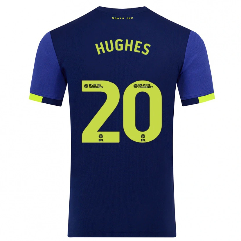 Danxen Damen Amy Hughes #20 Marine Gelb Auswärtstrikot Trikot 2025/26 T-Shirt Österreich
