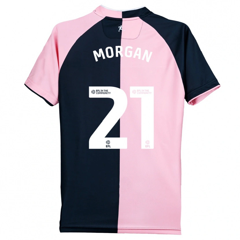 Danxen Damen Kieran Morgan #21 Pink Schwarz Auswärtstrikot Trikot 2025/26 T-Shirt Österreich