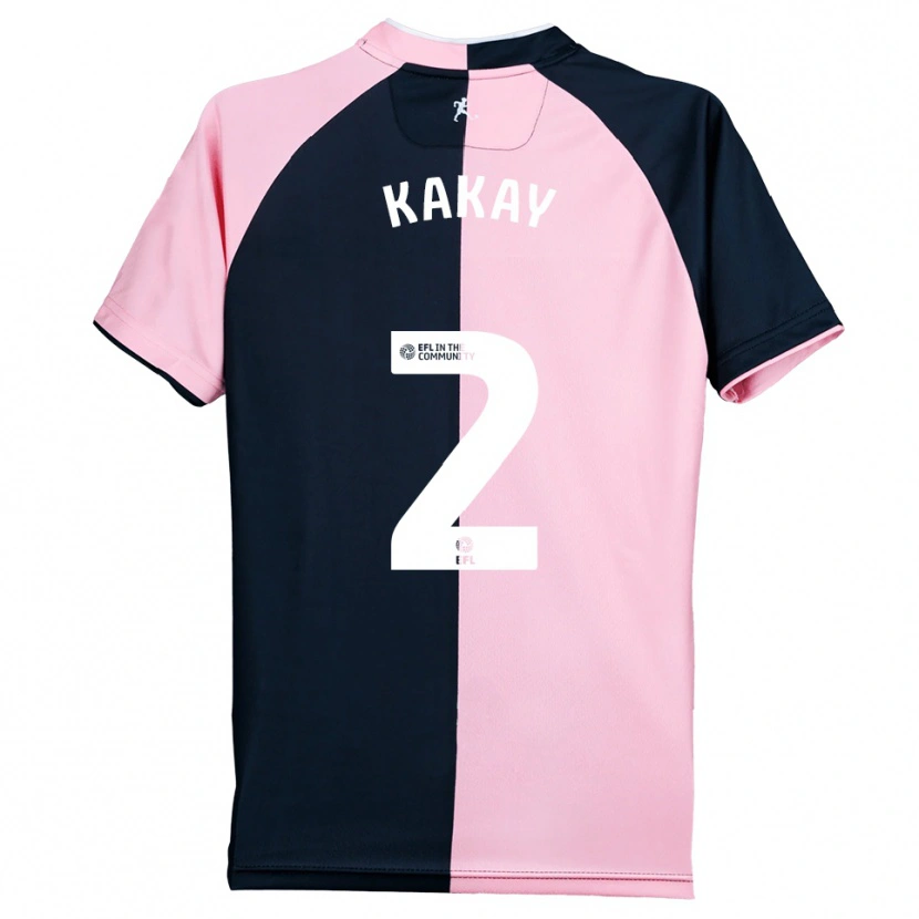 Danxen Damen Osman Kakay #2 Pink Schwarz Auswärtstrikot Trikot 2025/26 T-Shirt Österreich