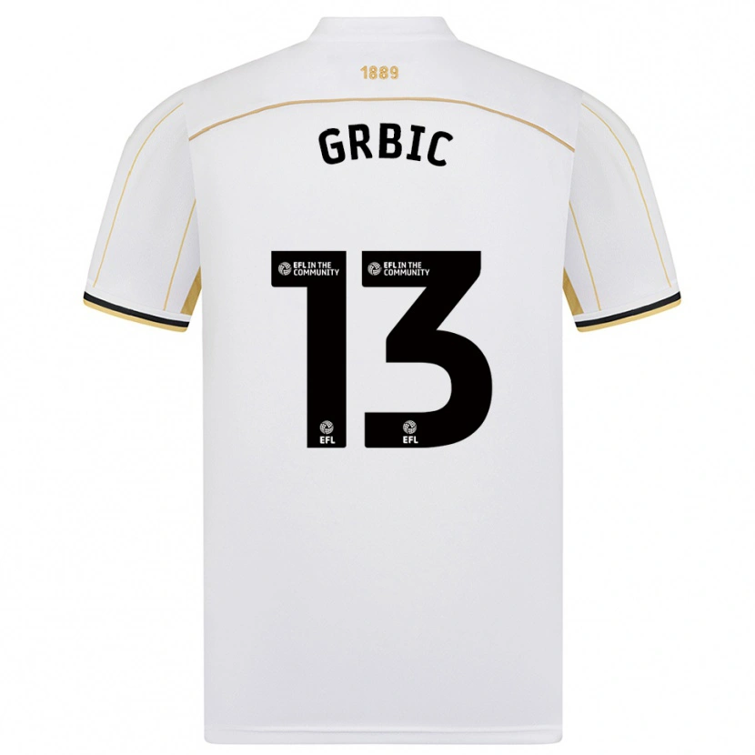 Danxen Damen Ivo Grbic #13 Weiß Gold Auswärtstrikot Trikot 2025/26 T-Shirt Österreich