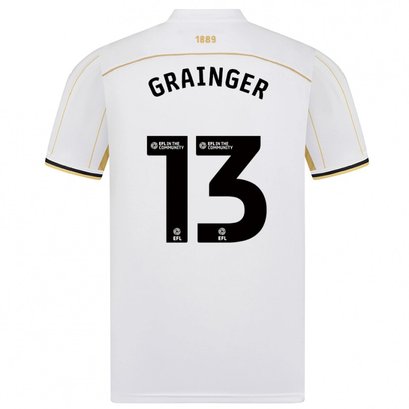 Danxen Damen Benjamin Grainger #13 Weiß Gold Auswärtstrikot Trikot 2025/26 T-Shirt Österreich