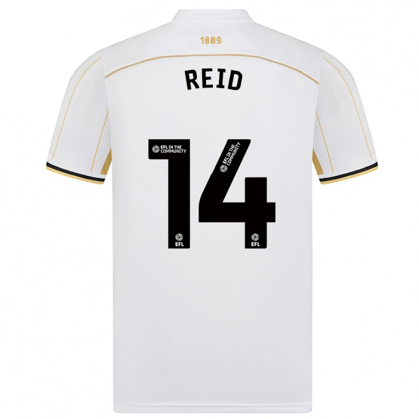 Danxen Damen Aaron Reid #14 Weiß Gold Auswärtstrikot Trikot 2025/26 T-Shirt Österreich