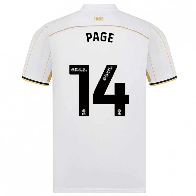 Danxen Damen Olivia Jane Page #14 Weiß Gold Auswärtstrikot Trikot 2025/26 T-Shirt Österreich