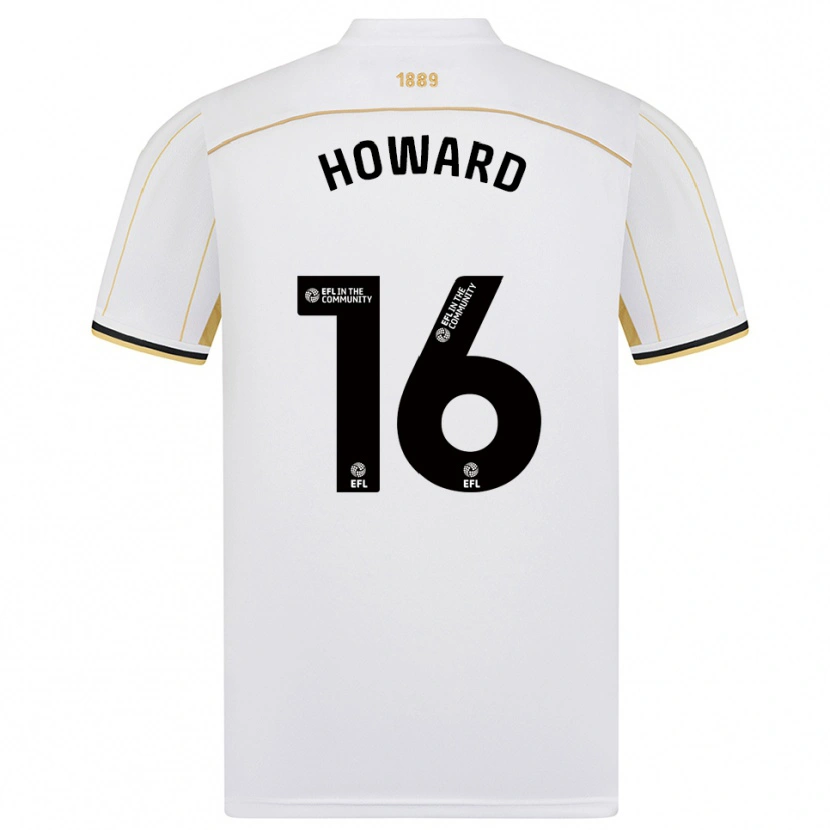 Danxen Damen Theo Howard #16 Weiß Gold Auswärtstrikot Trikot 2025/26 T-Shirt Österreich