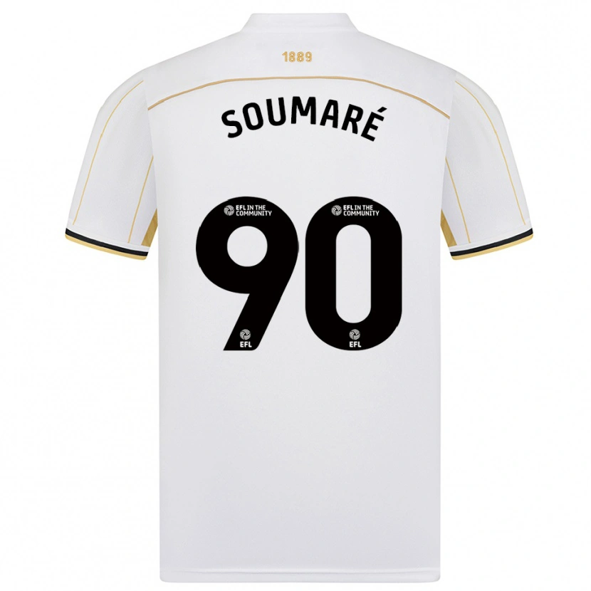 Danxen Damen Djibril Soumaré #90 Weiß Gold Auswärtstrikot Trikot 2025/26 T-Shirt Österreich