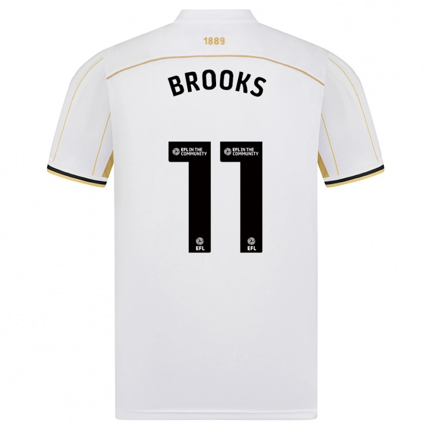 Danxen Damen Andre Brooks #11 Weiß Gold Auswärtstrikot Trikot 2025/26 T-Shirt Österreich