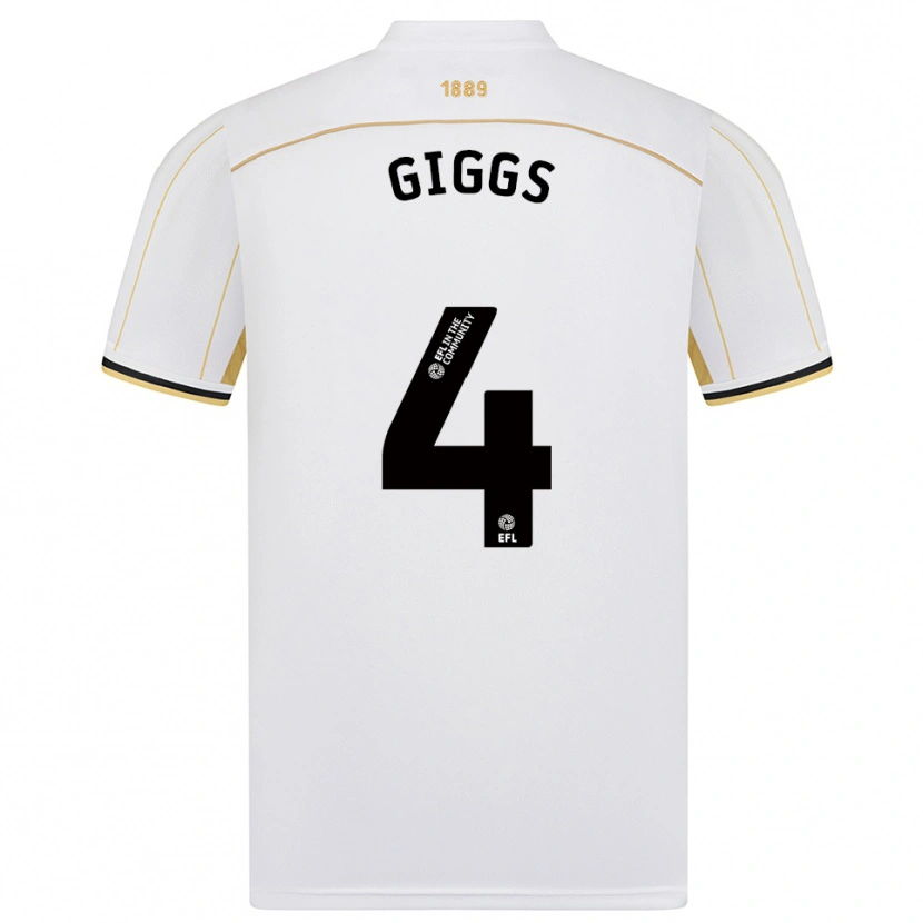 Danxen Damen Zach Giggs #4 Weiß Gold Auswärtstrikot Trikot 2025/26 T-Shirt Österreich