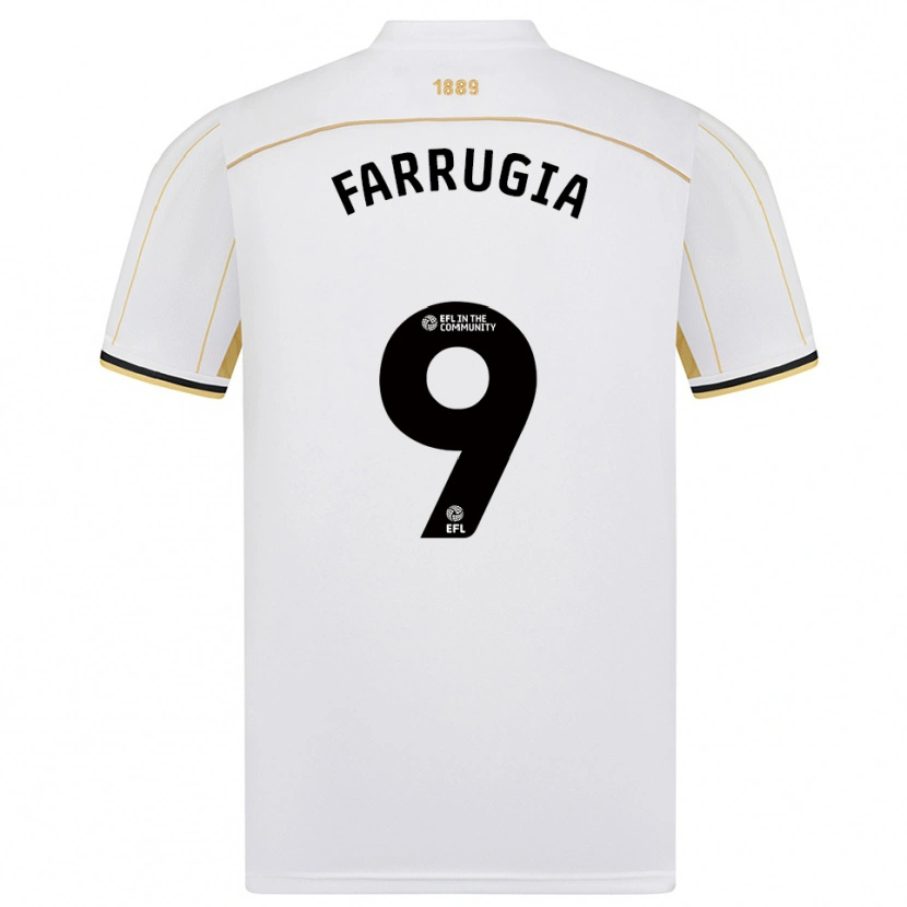 Danxen Damen Maria Farrugia #9 Weiß Gold Auswärtstrikot Trikot 2025/26 T-Shirt Österreich