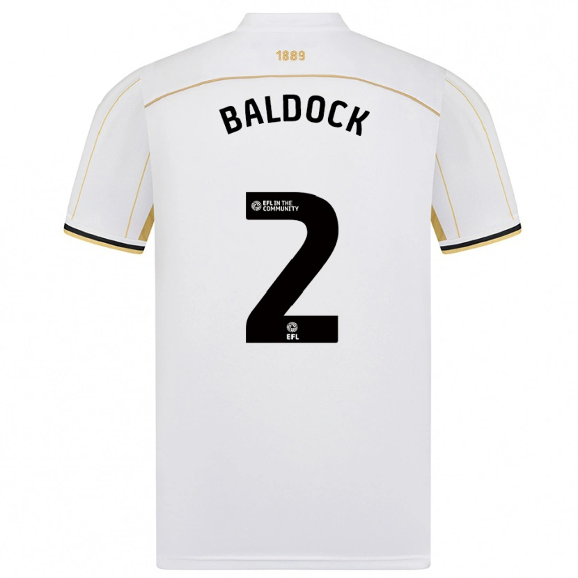 Danxen Damen George Baldock #2 Weiß Gold Auswärtstrikot Trikot 2025/26 T-Shirt Österreich