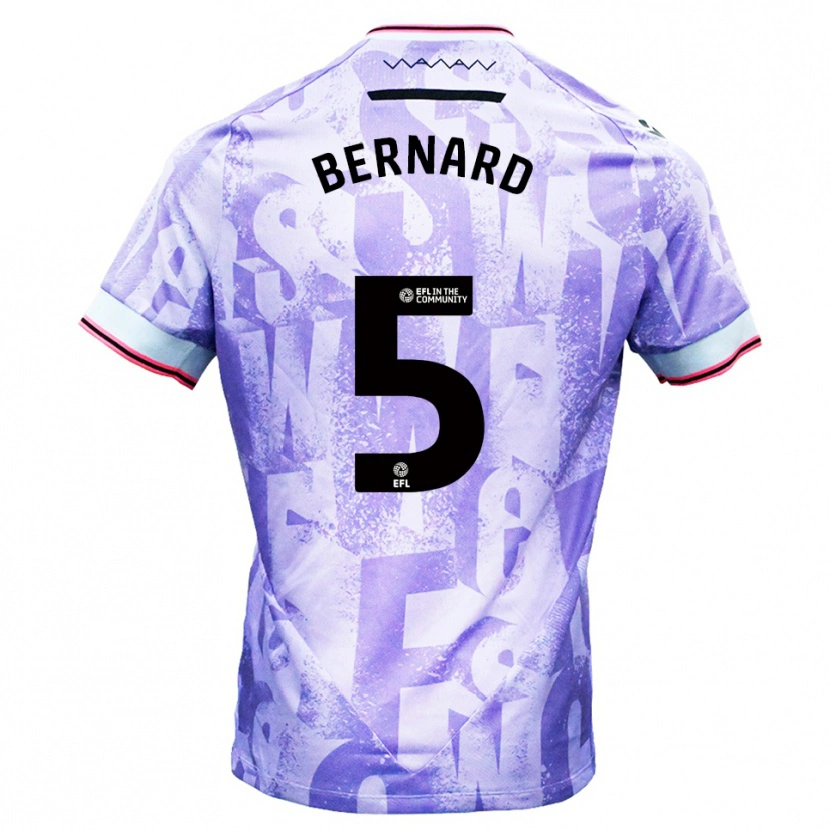 Danxen Damen Di'shon Bernard #5 Lila Weiß Auswärtstrikot Trikot 2025/26 T-Shirt Österreich