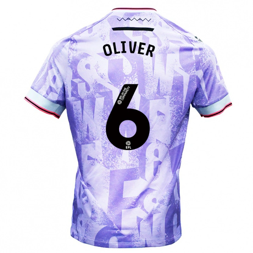 Danxen Damen Denny Oliver #6 Lila Weiß Auswärtstrikot Trikot 2025/26 T-Shirt Österreich