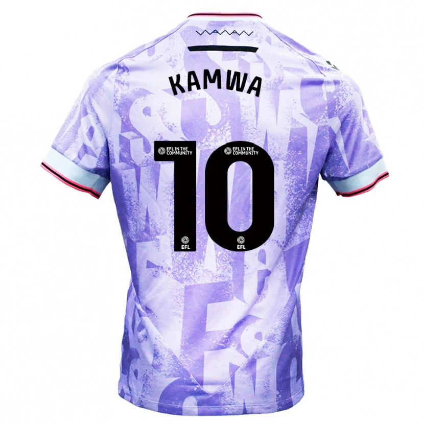 Danxen Damen Donald Kamwa #10 Lila Weiß Auswärtstrikot Trikot 2025/26 T-Shirt Österreich