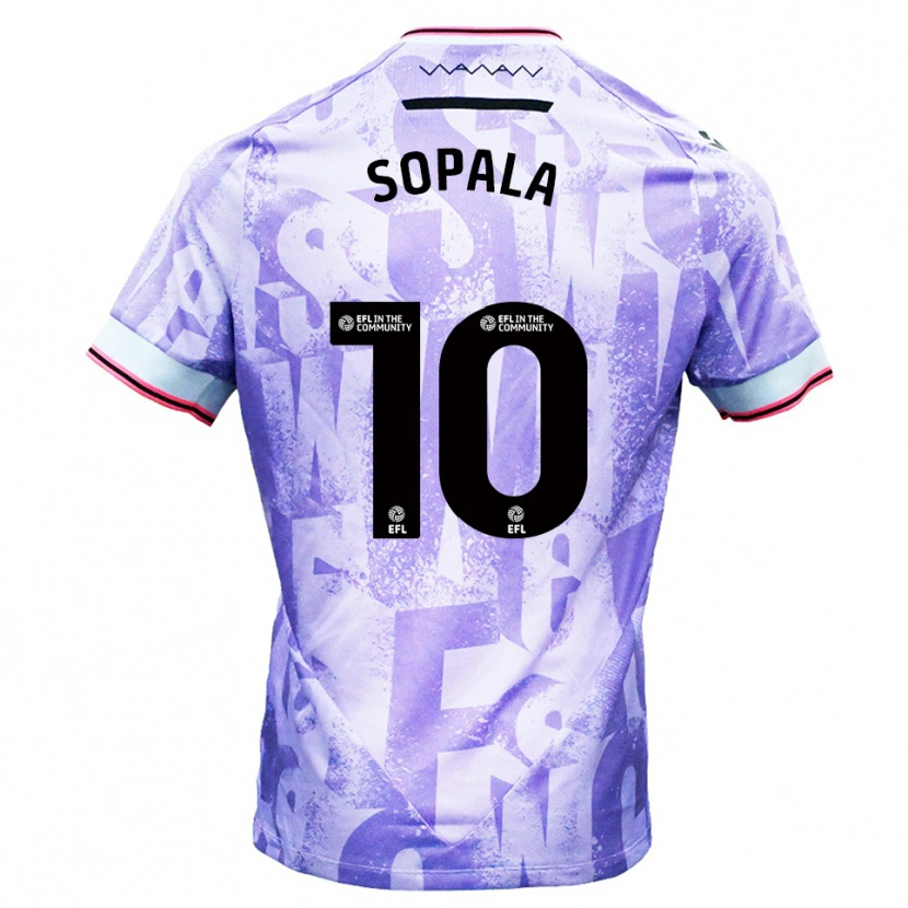 Danxen Damen Aodhan Sopala #10 Lila Weiß Auswärtstrikot Trikot 2025/26 T-Shirt Österreich