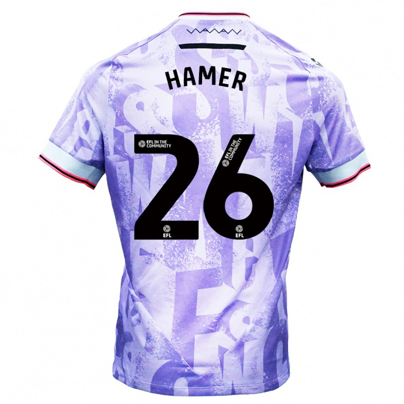 Danxen Damen Ben Hamer #26 Lila Weiß Auswärtstrikot Trikot 2025/26 T-Shirt Österreich