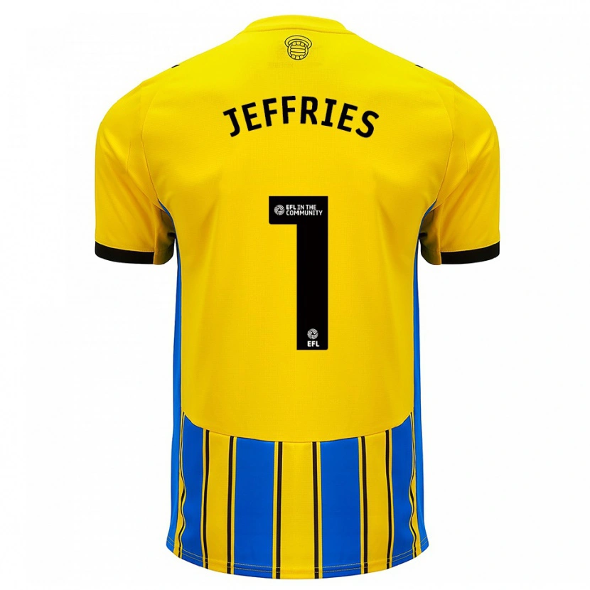 Danxen Damen Josh Jeffries #1 Blau Gelb Auswärtstrikot Trikot 2025/26 T-Shirt Österreich