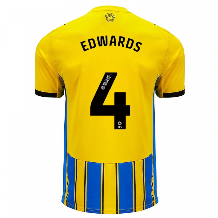 Danxen Damen Ronnie Edwards #4 Blau Gelb Auswärtstrikot Trikot 2025/26 T-Shirt Österreich