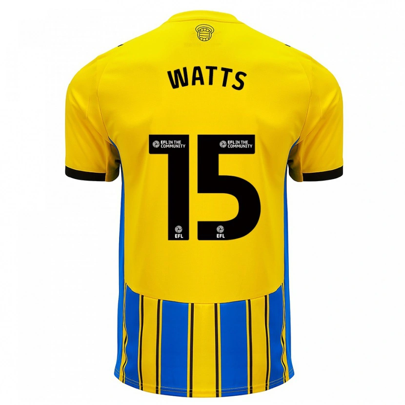 Danxen Damen Harry Watts #15 Blau Gelb Auswärtstrikot Trikot 2025/26 T-Shirt Österreich