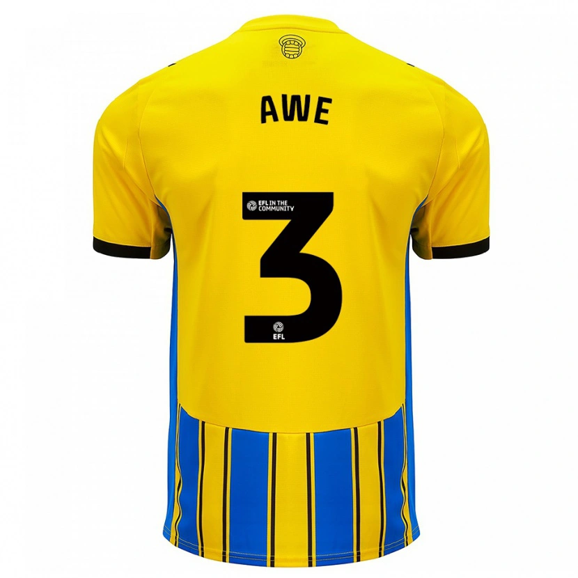 Danxen Damen Zach Awe #3 Blau Gelb Auswärtstrikot Trikot 2025/26 T-Shirt Österreich