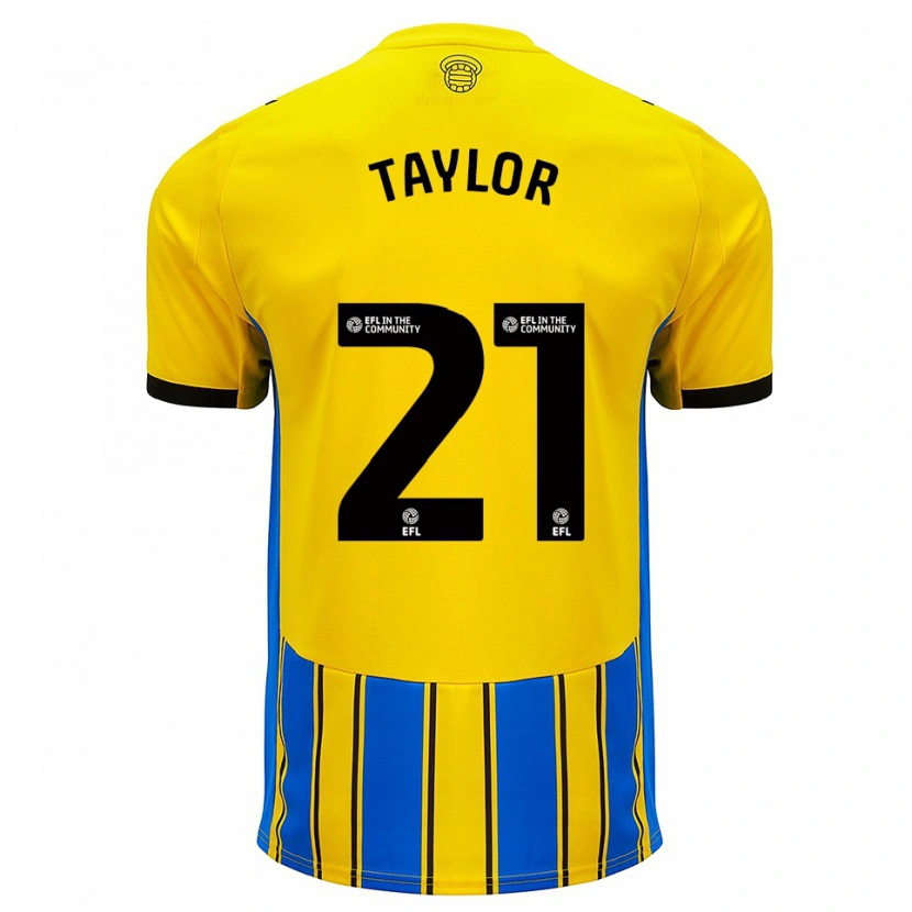 Danxen Damen Charlie Taylor #21 Blau Gelb Auswärtstrikot Trikot 2025/26 T-Shirt Österreich