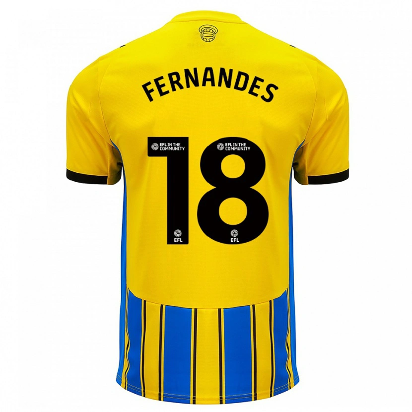 Danxen Damen Mateus Fernandes #18 Blau Gelb Auswärtstrikot Trikot 2025/26 T-Shirt Österreich