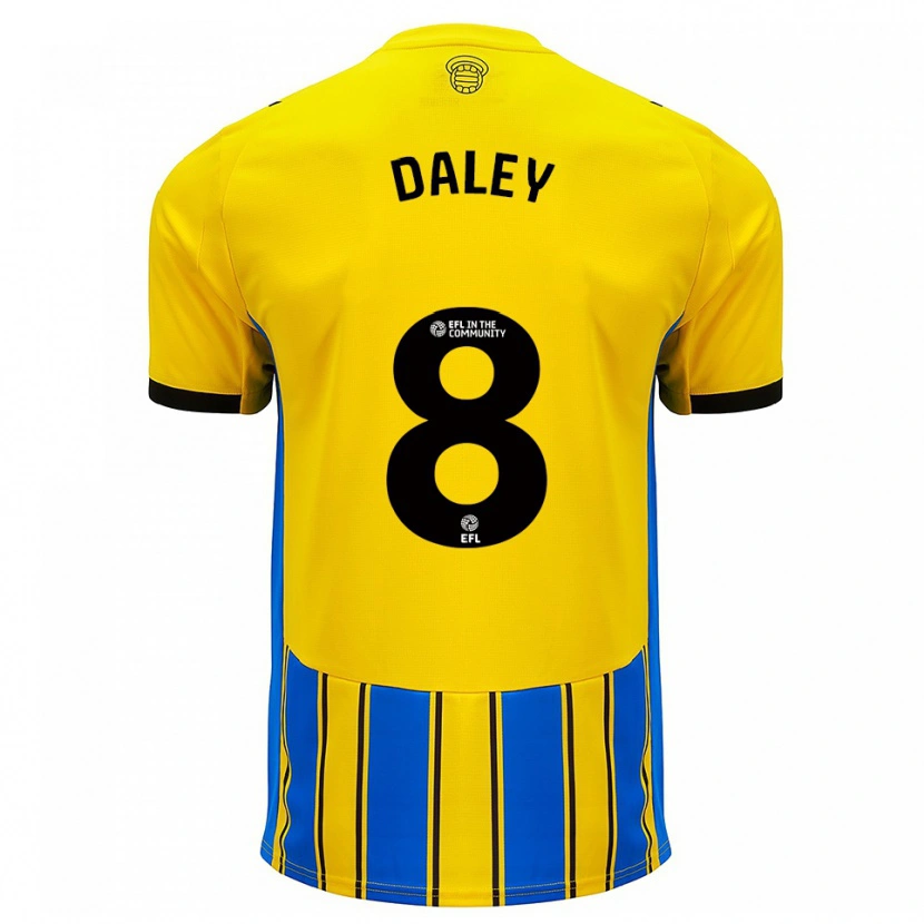 Danxen Damen Aston Daley #8 Blau Gelb Auswärtstrikot Trikot 2025/26 T-Shirt Österreich