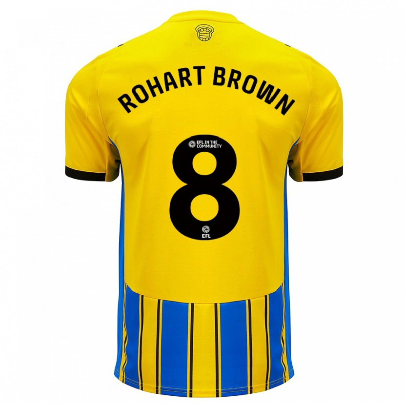 Danxen Damen Thierry Rohart-Brown #8 Blau Gelb Auswärtstrikot Trikot 2025/26 T-Shirt Österreich
