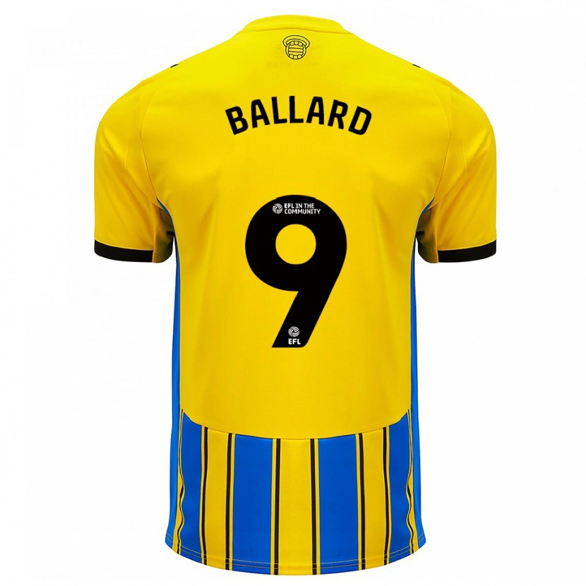 Danxen Damen Dom Ballard #9 Blau Gelb Auswärtstrikot Trikot 2025/26 T-Shirt Österreich