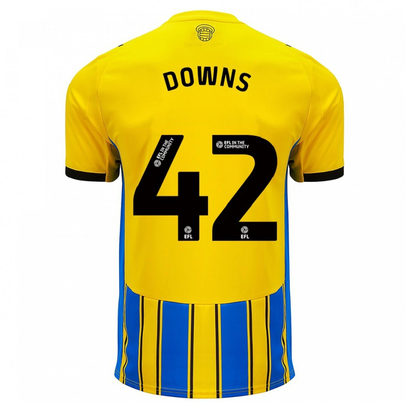 Danxen Damen Damion Downs #42 Blau Gelb Auswärtstrikot Trikot 2025/26 T-Shirt Österreich