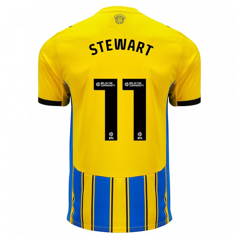 Danxen Damen Ross Stewart #11 Blau Gelb Auswärtstrikot Trikot 2025/26 T-Shirt Österreich