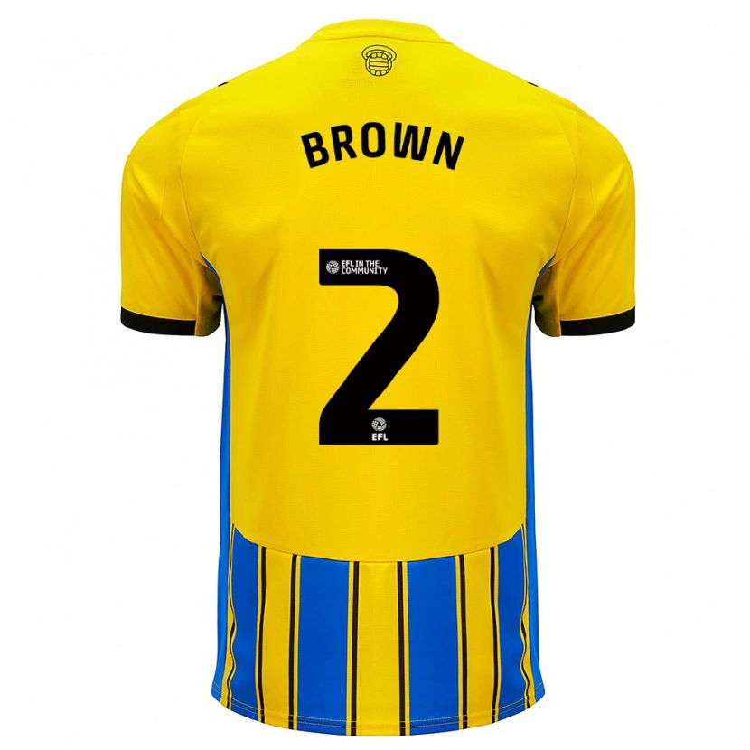 Danxen Damen Rachel Brown #2 Blau Gelb Auswärtstrikot Trikot 2025/26 T-Shirt Österreich