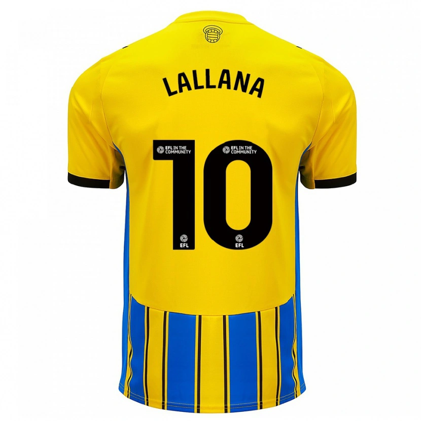 Danxen Damen Adam Lallana #10 Blau Gelb Auswärtstrikot Trikot 2025/26 T-Shirt Österreich