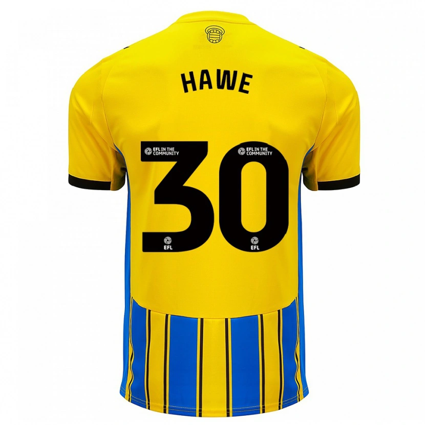 Danxen Damen Luke Hawe #30 Blau Gelb Auswärtstrikot Trikot 2025/26 T-Shirt Österreich