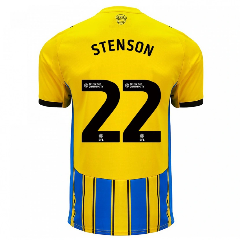Danxen Damen Fran Stenson #22 Blau Gelb Auswärtstrikot Trikot 2025/26 T-Shirt Österreich