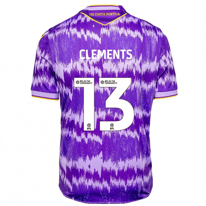 Danxen Damen Daisy Clements #13 Lila Gelb Auswärtstrikot Trikot 2025/26 T-Shirt Österreich