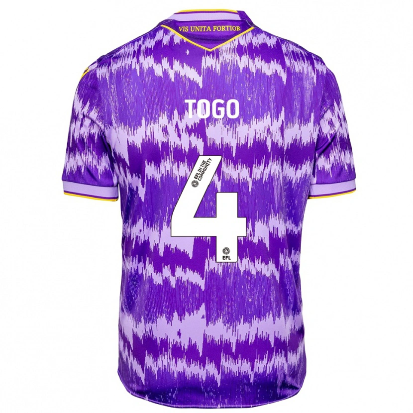 Danxen Damen Ian Togo #4 Lila Gelb Auswärtstrikot Trikot 2025/26 T-Shirt Österreich