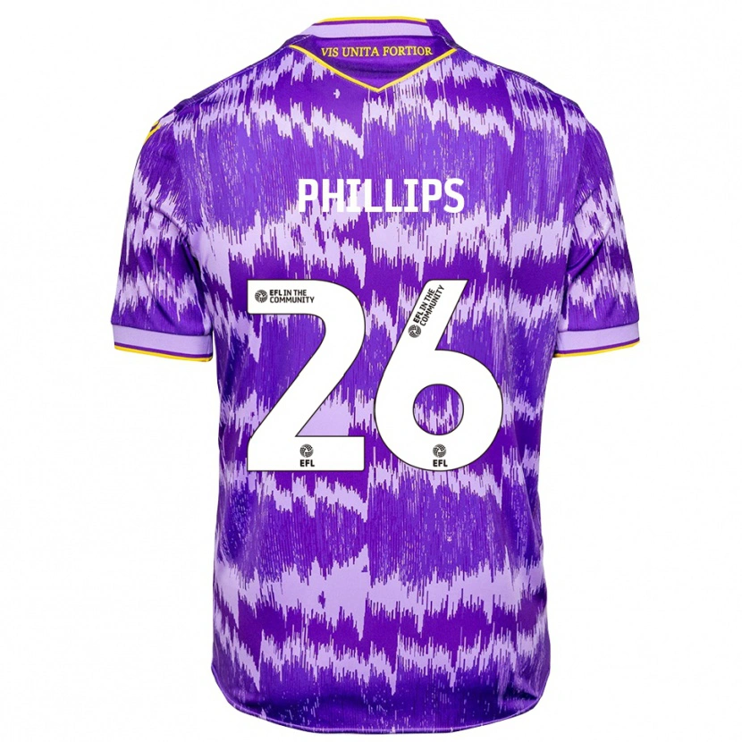 Danxen Damen Ashley Phillips #26 Lila Gelb Auswärtstrikot Trikot 2025/26 T-Shirt Österreich