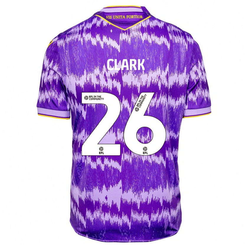 Danxen Damen Ciaran Clark #26 Lila Gelb Auswärtstrikot Trikot 2025/26 T-Shirt Österreich