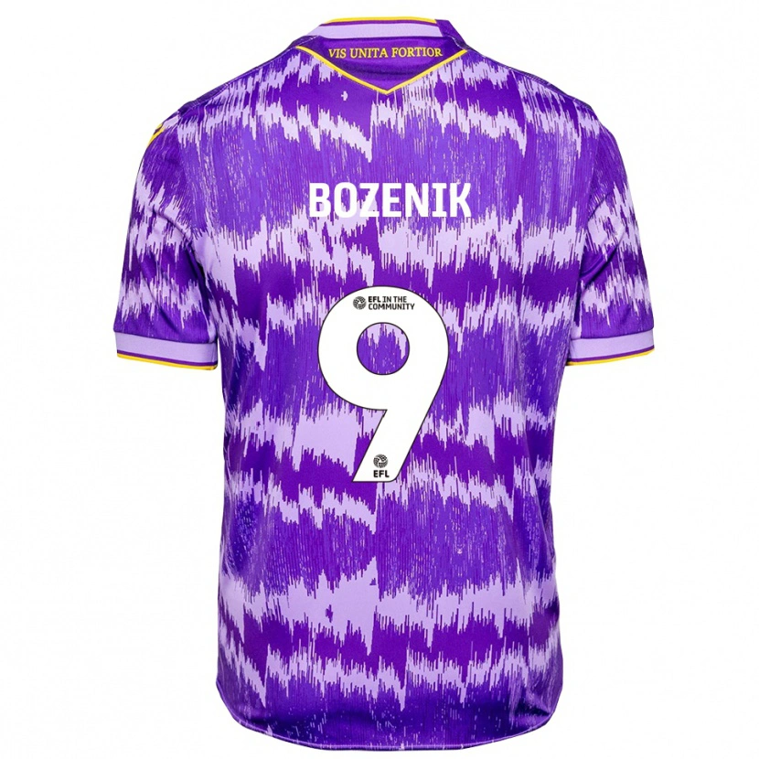 Danxen Damen Róbert Boženík #9 Lila Gelb Auswärtstrikot Trikot 2025/26 T-Shirt Österreich