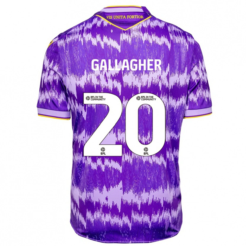 Danxen Damen Sam Gallagher #20 Lila Gelb Auswärtstrikot Trikot 2025/26 T-Shirt Österreich