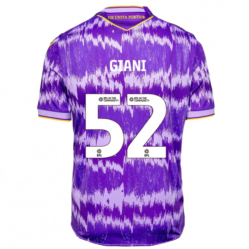 Danxen Damen Laurence Giani #52 Lila Gelb Auswärtstrikot Trikot 2025/26 T-Shirt Österreich