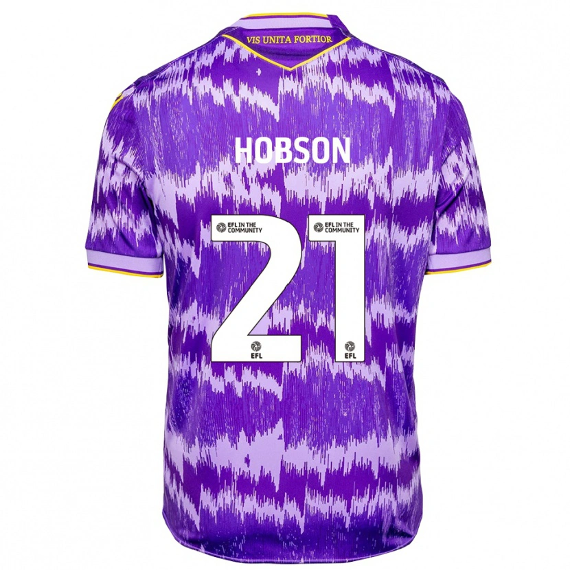 Danxen Damen Elizabeth Hobson #21 Lila Gelb Auswärtstrikot Trikot 2025/26 T-Shirt Österreich