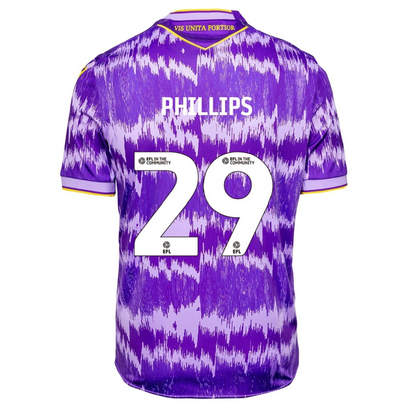 Danxen Damen D'margio Wright-Phillips #29 Lila Gelb Auswärtstrikot Trikot 2025/26 T-Shirt Österreich
