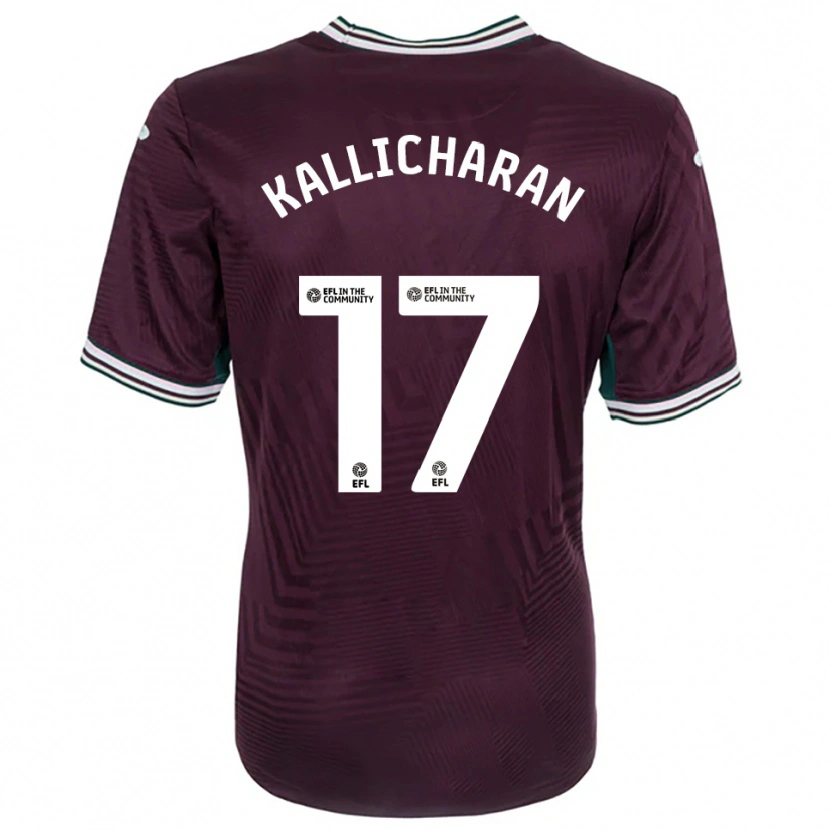 Danxen Damen Josiah Kallicharan #17 Rostrot Weiß Auswärtstrikot Trikot 2025/26 T-Shirt Österreich