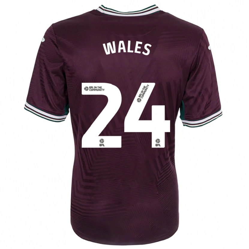 Danxen Damen Bobby Wales #24 Rostrot Weiß Auswärtstrikot Trikot 2025/26 T-Shirt Österreich