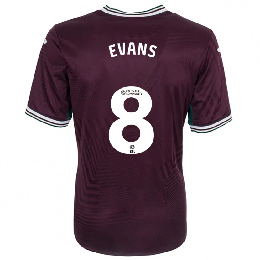 Danxen Damen Bobo Evans #8 Rostrot Weiß Auswärtstrikot Trikot 2025/26 T-Shirt Österreich
