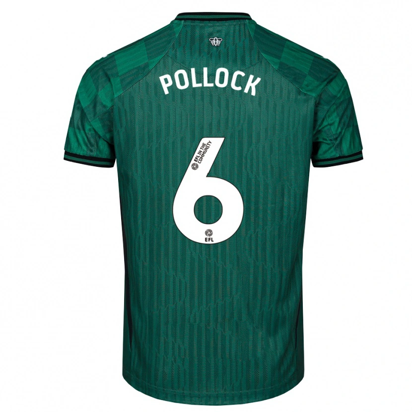Danxen Damen Mattie Pollock #6 Grün Schwarz Auswärtstrikot Trikot 2025/26 T-Shirt Österreich